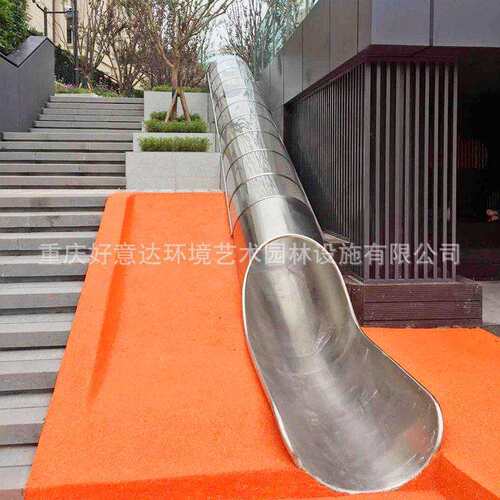 公园山地滑梯HP05半 户外大型透明不锈钢滑梯无 非标小动力游乐厂