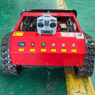 履带式遥控割草机ZY-550S 7.5HP 200m远程操控2000㎡/小时农田除
