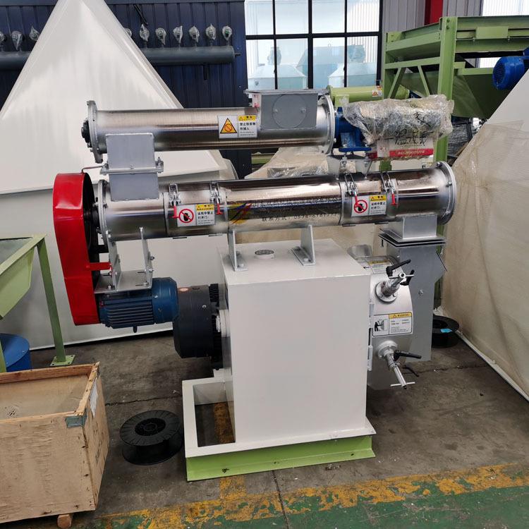 成套造粒设备颗粒机组中小型粮食造粒机饲料颗粒不锈钢250颗粒机