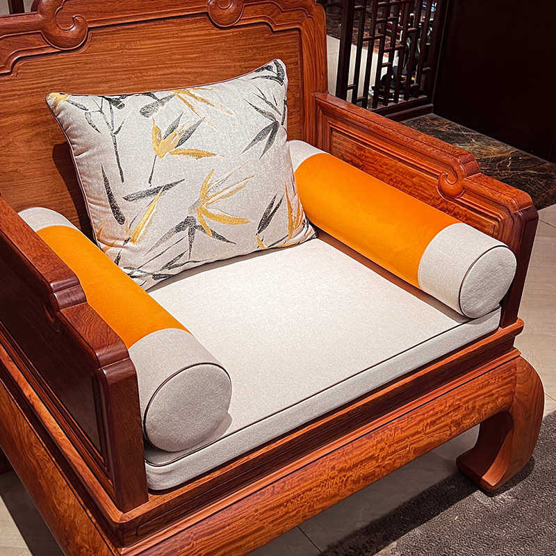 实木刺绣坐垫靠垫专用中式通用高级四季新红木流苏穗抱枕感沙发垫