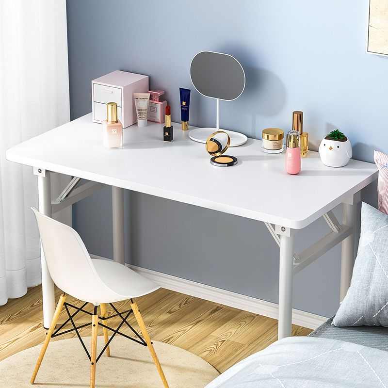 桌子简约出租屋免安装化妆桌电脑桌多功能餐桌折叠家用便携长条桌