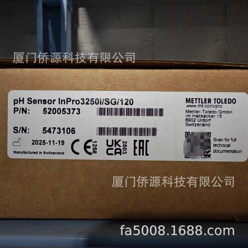 Inpro3250i/SG/120Ph电导率传感器 货号52005373议价