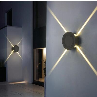 led十字星光壁灯12W户外防水酒店ktv会所背景墙装饰灯具壁挂式