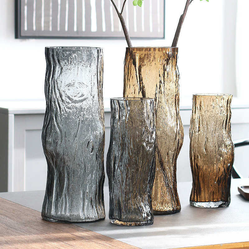 简约现代艺术异形树桩花瓶透明插花水养玻璃大花器客厅装饰摆件,家居饰品,装饰摆件,淘宝优惠券,粉丝福利购,淘宝优惠卷