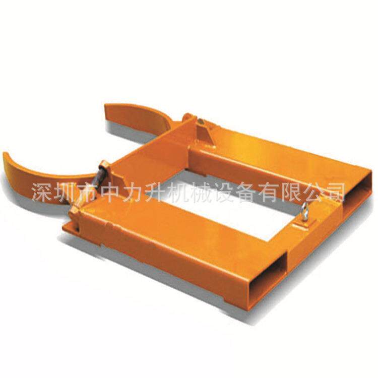 叉车桶钳夹具油桶搬运夹简易油桶抱夹器抱箍式油桶夹
