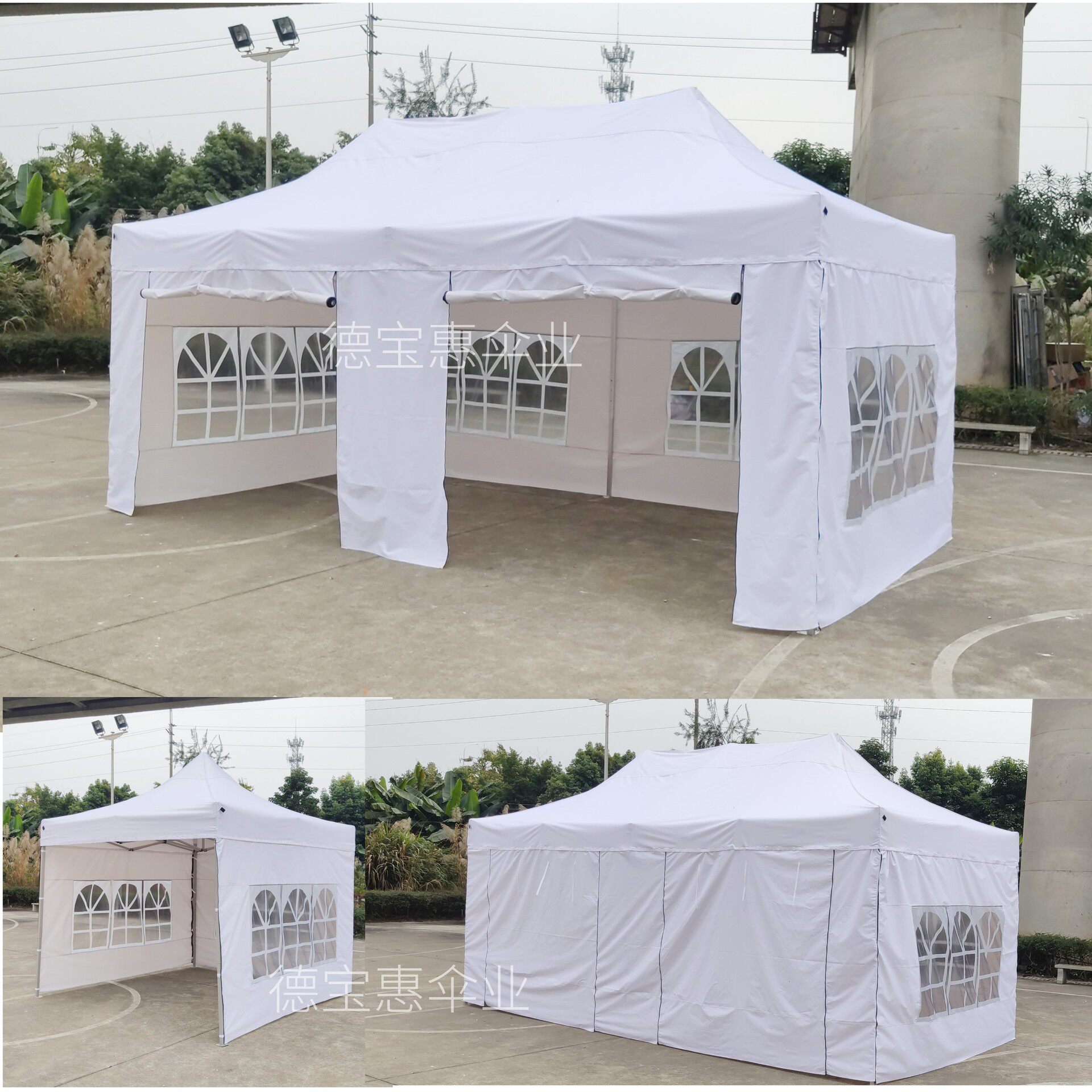 户外婚庆篷房欧式罗马折叠帐篷简易广告活动雨蓬防疫隔离四角帐篷