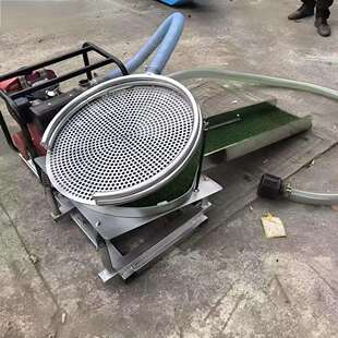 小型淘金设备涡轮机粘金溜槽粘金草江西厂家直发咨询费圆盘淘金机