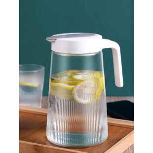 凉水壶家用玻璃水壶果汁壶大容量泡茶壶凉水杯套装ins耐热冷水壶