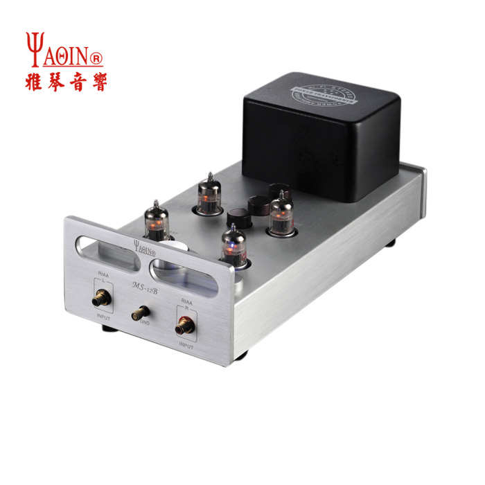 雅琴MS-12B电子管前级黑胶盘唱头放大器HiFi发烧纯正音质胆机功放