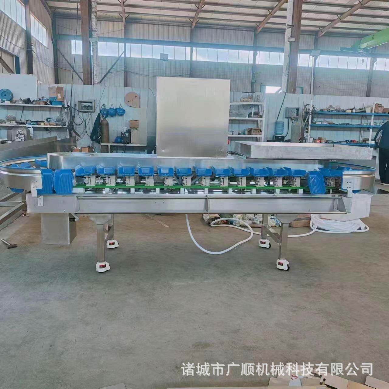 全自动小龙虾称重分选机猕猴桃水果分选设备鸡爪重量分选机
