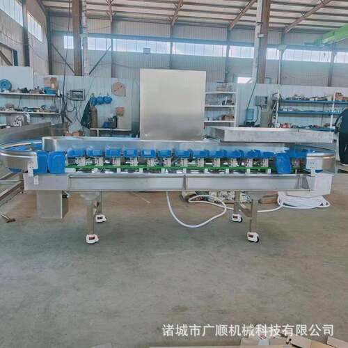 全自动小龙虾称重分选机猕猴桃水果分选设备鸡爪重量分选机