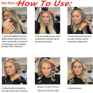 Curling Iron Headband Heatless Curler Curlers Lazy Silk Hair