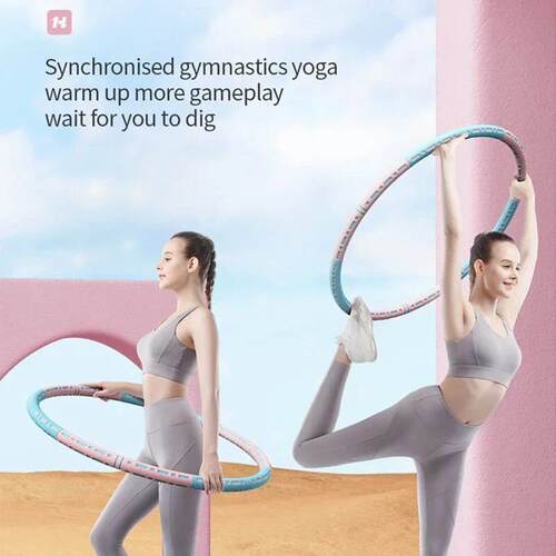 Soft Bodybuilding Exercise Hula Circle Removable Fitness Hoo