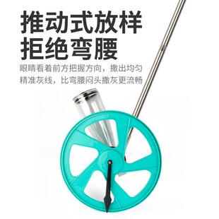 撒灰放样神器大轮划线车灰器农田石灰放线车工具基建道路画标线器