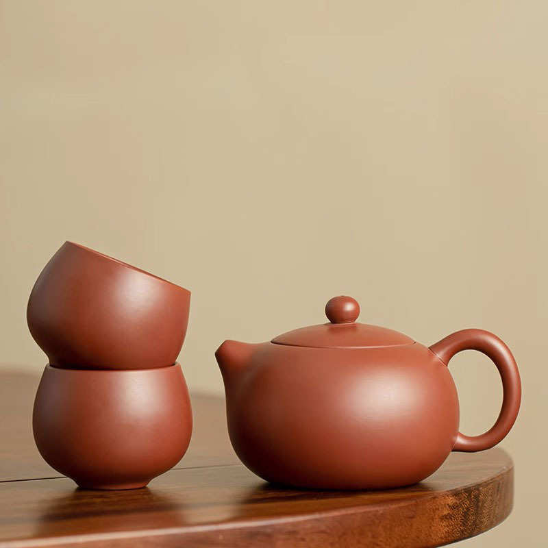 轻奢日式紫砂茶壶一壶两杯功夫茶具套装茶壶茶杯客厅办公室小套装
