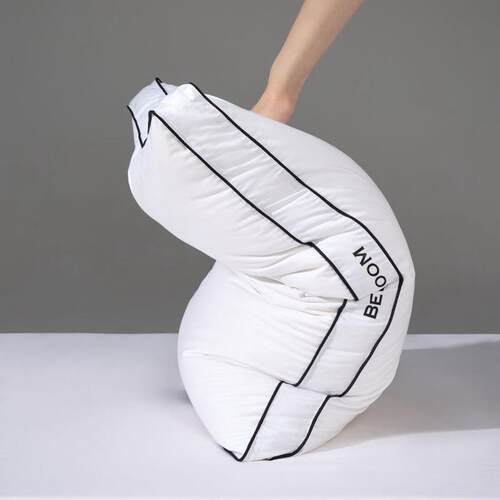 黑标羽绒枕枕头枕芯护颈分区枕简约轻奢家用羽绒枕单人枕头