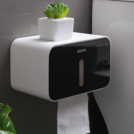 卫生间纸巾盒厕纸卫生纸置物架厕所创意家用免打孔防水抽纸卷纸筒