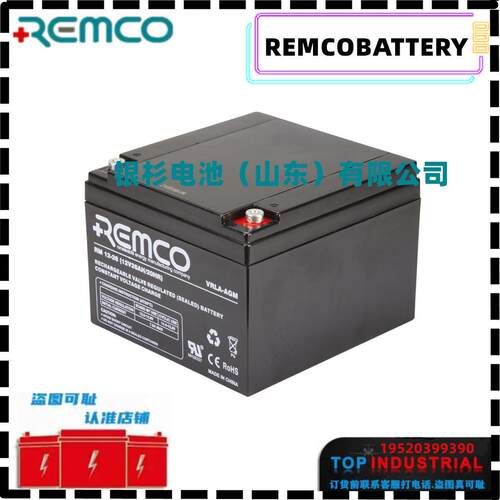 德国REMCO蓄电池柴油发电机电池RM 12-120内置电池12V120Ah工业级