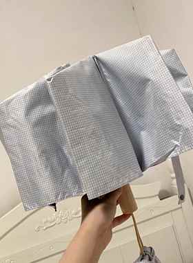 3fter 兰烟予格子适合四季治愈系雨伞全自动女晴雨两用防晒太阳伞