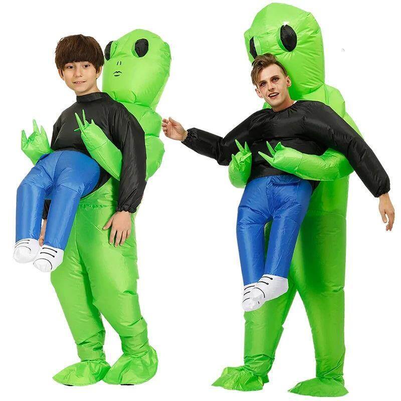 Halloween Adult Alien Inflatable Costume Kids Boys Girl - 实物图