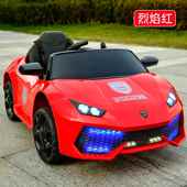 高档车儿童兰玩具电动博基尼四轮动男女宝宝童车可遥控玩具电童车