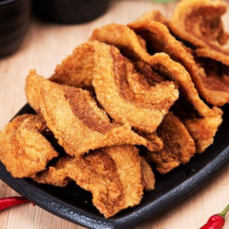 猪油渣干炸麻辣脆皮五花肉渣小吃零食青岛特产猪肉干 干肉脯脂渣