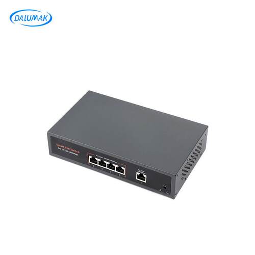 工业级4口千兆交换机120W RJ45接口分线器 百兆网口以太网交换机