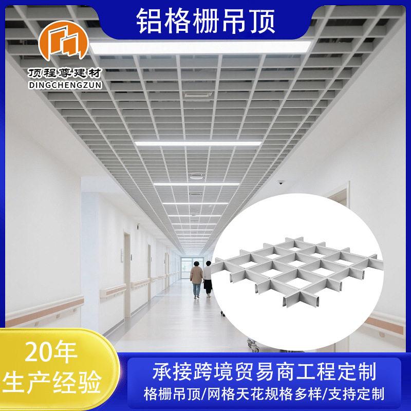 网红方格铝格栅吊顶工厂方管方通医院天花板材料葡萄网格工程定制