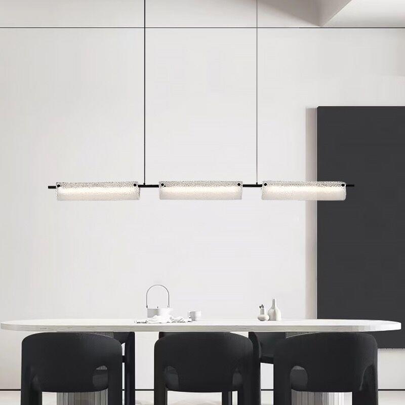 现代设吧计款大25627气条全铜轻奢餐条师线吊灯意式简约厨房岛台