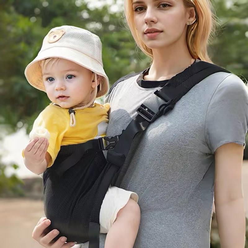 加大款抱娃神器解放双手背带新生婴儿前抱式宝宝外出简易儿童背娃