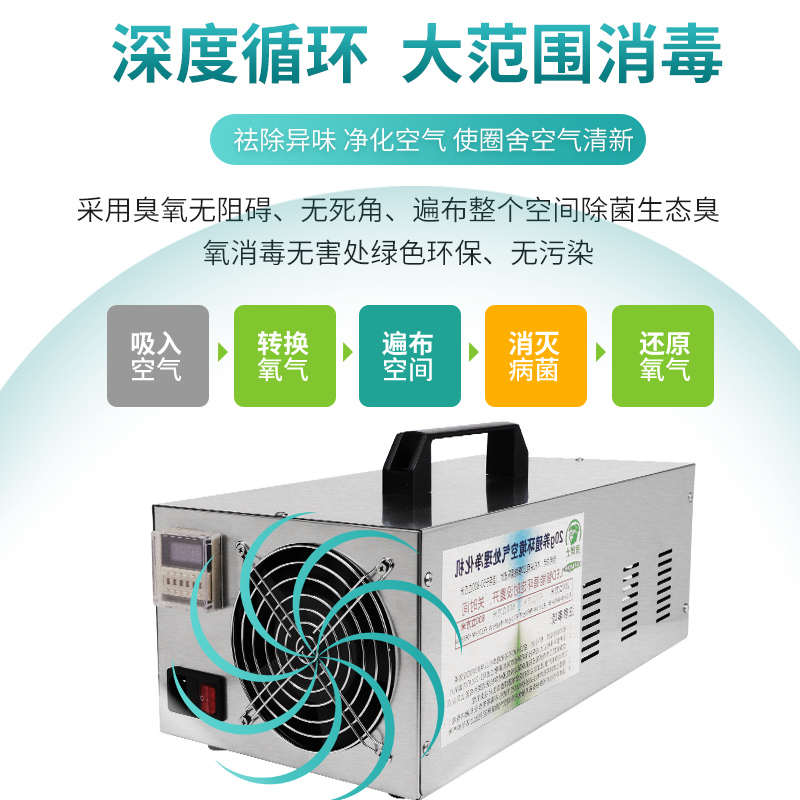 新型养殖环境处理器空气净化器养殖场消毒机养猪厂氨气臭氧发生器