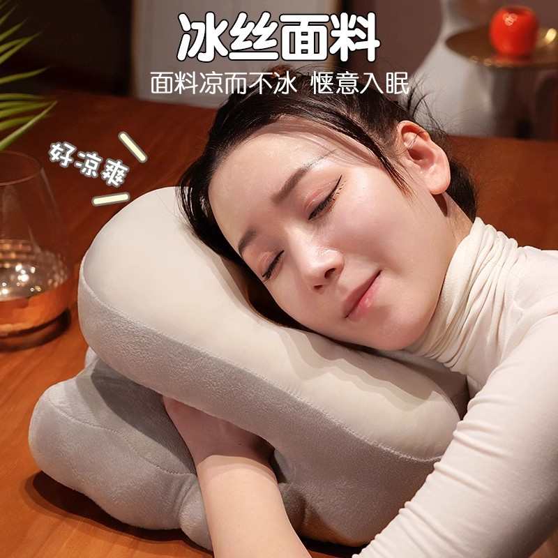 午睡枕趴睡枕办公室抱枕女生午休睡觉小学生儿童桌上枕头夏季琴萱