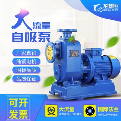 厂家自吸离心泵380v三相管道泵卧式BZ大流量扬程管道循环泵
