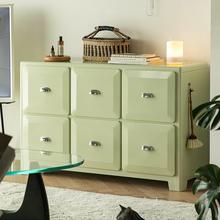 Unicafurn日式复古金属六斗柜客厅卧室ins置物收纳抽屉柜沙发边柜