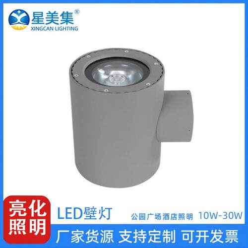 户外壁灯酒店围墙门柱建筑外墙亮化工程户外10W20W30W
