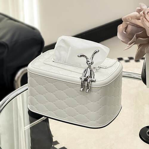 新款纸巾盒家用高档轻奢客厅茶几收纳盒商用餐巾纸盒子弹簧卫生纸