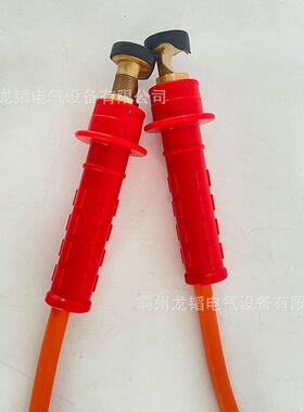 红色引流线头ZF011305压双接头跳线头输电线路绝缘引流线夹头