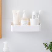 浴室置物架厕所洗手间洗漱台墙上收纳洗澡免打孔壁挂化妆室置物架