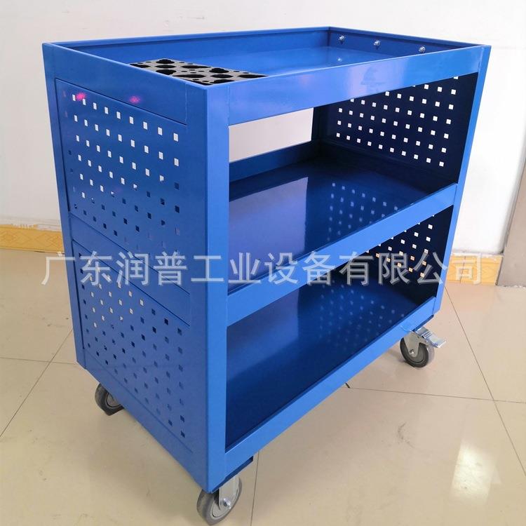 方孔洞洞板工具车三层带轮子车间用推车加厚重型三层工具车
