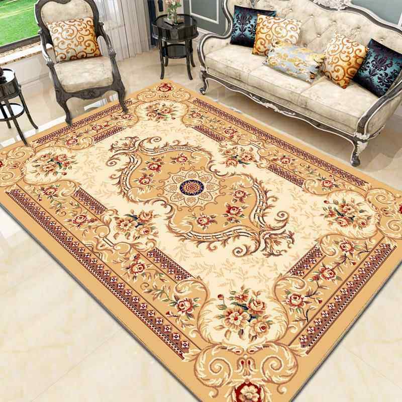 高档万腾大 客几厅地毯欧式加厚沙茶毯纯手工雕花发家用卧室床边