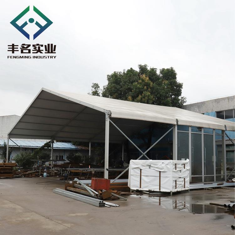 20米跨度户外博览会人字顶活动帐篷玻璃墙婚礼宴会帐篷tent