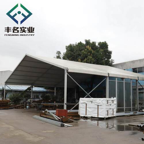 20米跨度户外博览会人字顶活动帐篷玻璃墙婚礼宴会帐篷tent