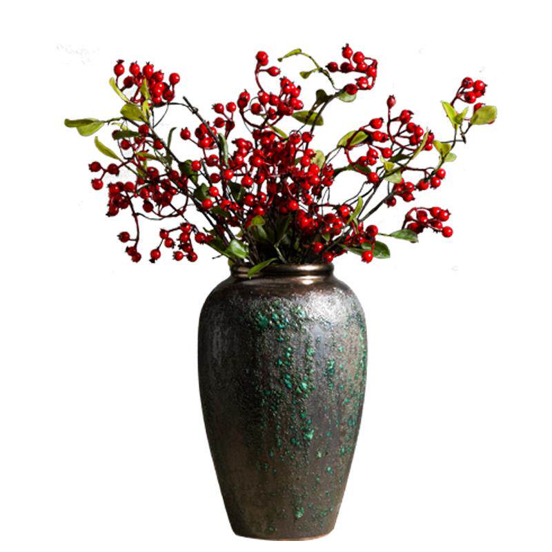 景德镇陶瓷花瓶摆件客厅插花落地高级感种花盆大复古陶罐装饰中式,家居饰品,花瓶,淘宝优惠券,粉丝福利购,淘宝优惠卷