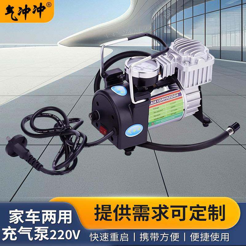 跨境外贸车载充气泵轮胎泳圈充气泵电动车打气筒汽车户外充气泵