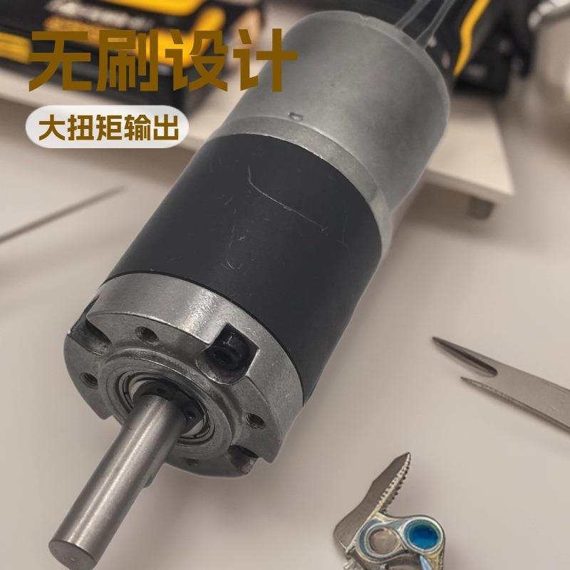36mm直流行星齿轮减速电机12V大力距旋转微电机24V有刷减速小马达
