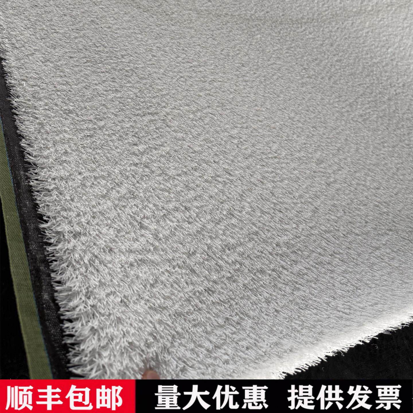 白色人造仿真塑料假草坪草皮地毯足球场白线标志线室外地垫滑雪草