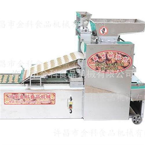 饼干机自动成型撒芝麻摆烤盘400型经济实用机桃酥饼干机