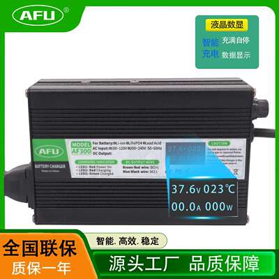 厂家12S36V38.4V平衡车数显充电器43.8V6A5A磷酸铁锂充电器