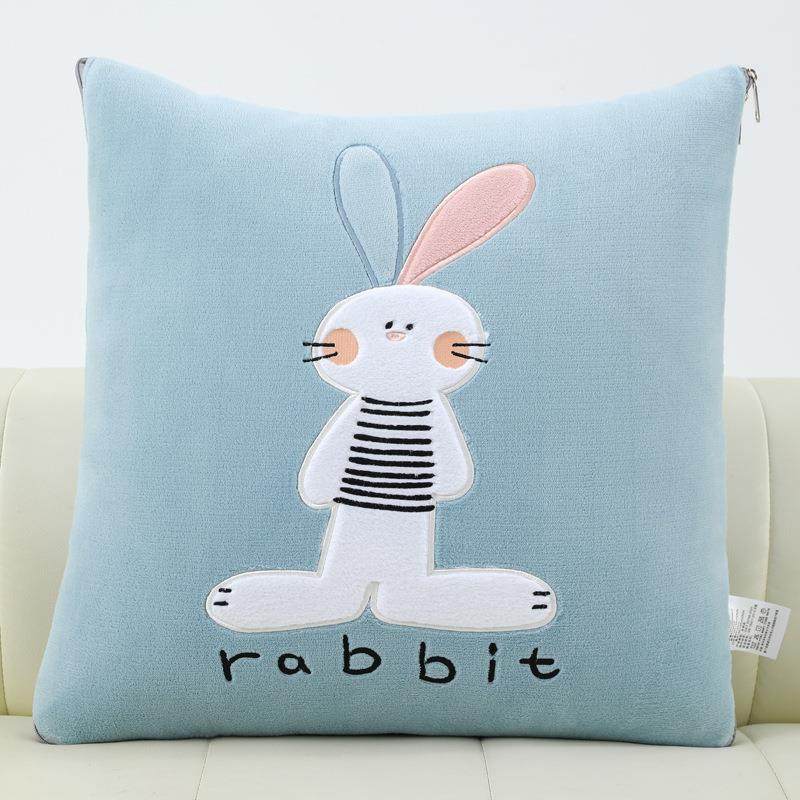 抱枕被沙发客靠枕床头靠午办公背室护腰靠背垫汽车用来图卡通腰厅