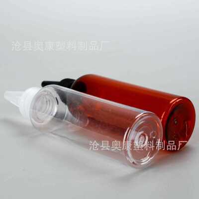 现货100ml塑料URN瓶尖嘴透瓶小口瓶色明0塑料彩油瓶10毫升水剂瓶